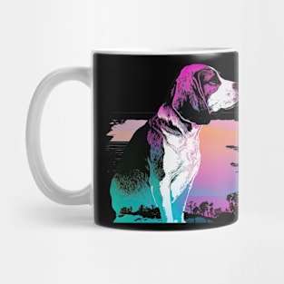 Vaporwave Beagle Mug